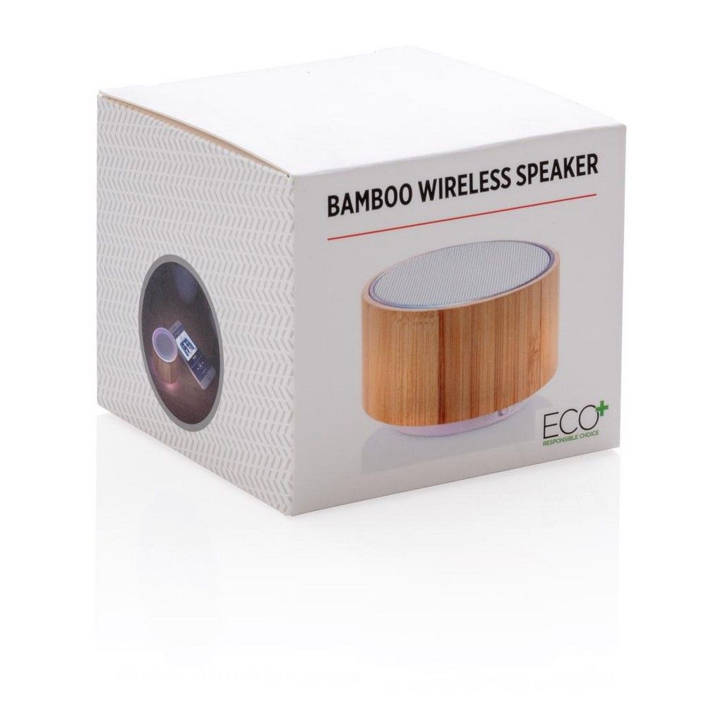 Bambusowy głośnik bezprzewodowy 3W