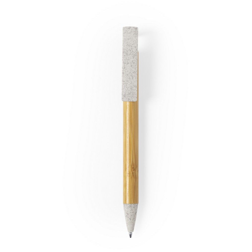 Bambusowy długopis, elementy ze słomy pszenicznej, stojak na telefon