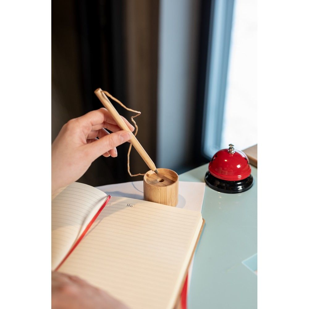 Bambusowy długopis ze stojakiem B'RIGHT