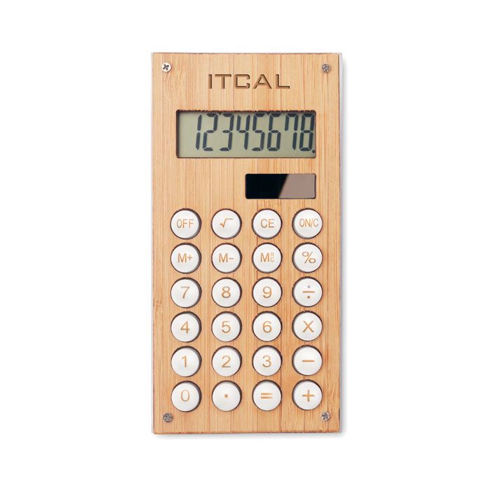 8-cyfrowy kalkulator bambusowy