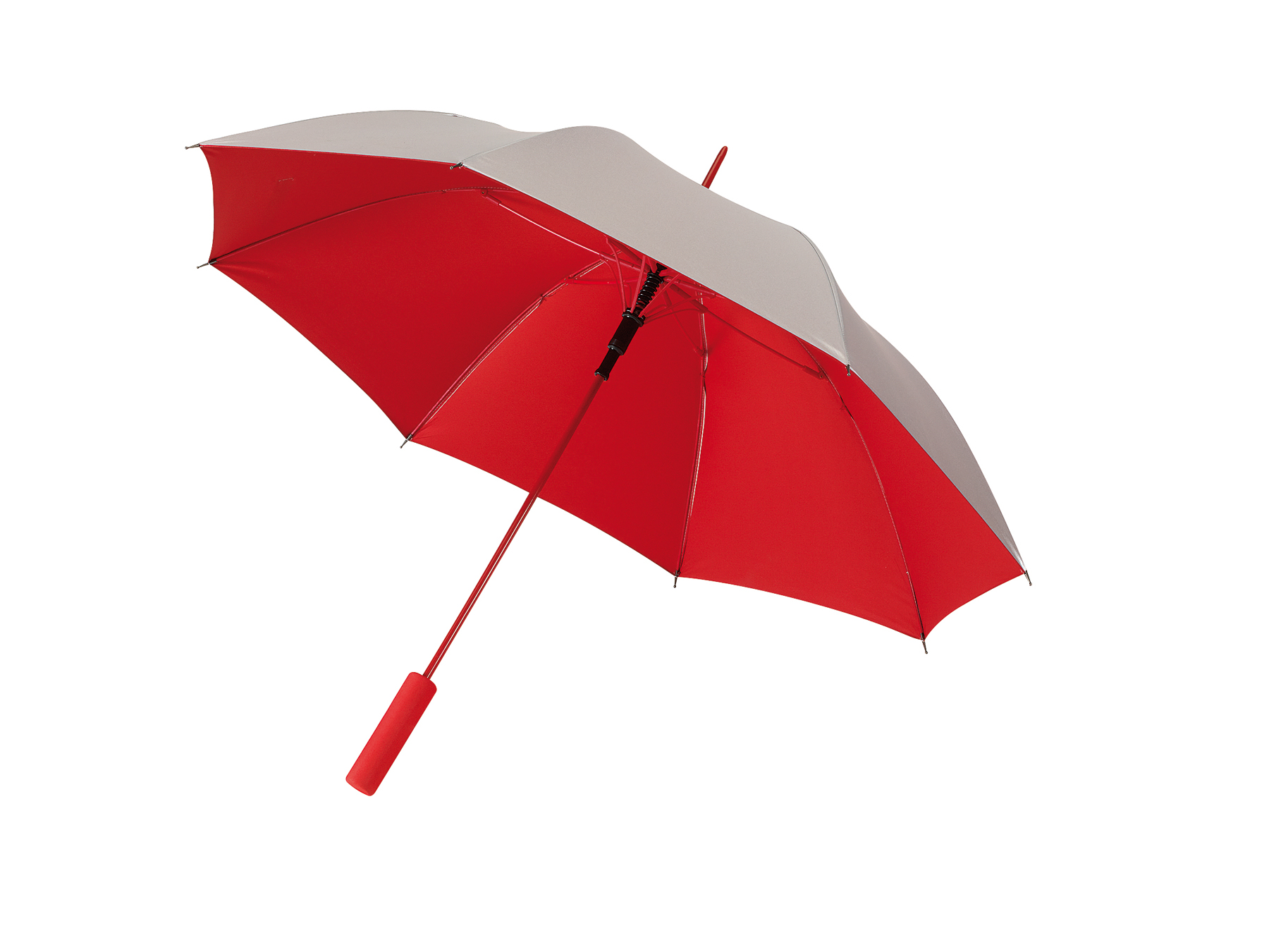 Automatyczny parasol JIVE, czerwony, srebrny